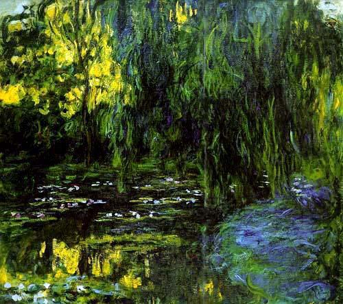 Claude Monet Water Lily Pond and Weeping Willow, china oil painting image